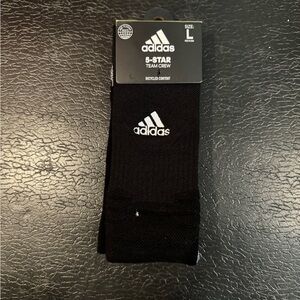 Men’s Large Black Adidas Socks
